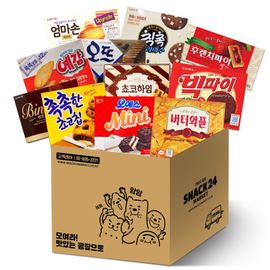 Popular snack office large-capacity box snack set 11P_Various flavors, meeting snacks, break time, snack collection, sugar filling_Made in Korea
